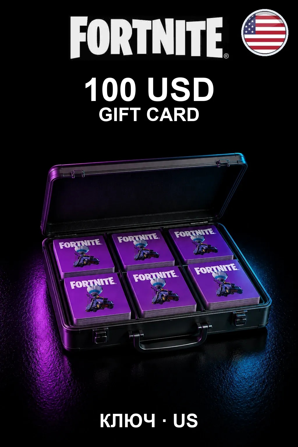 Fortnite Gift Card 100 USD — США